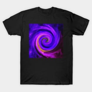 Inspirational Purple Vortex Law of Attraction Graphic Art Design face masks, Phone Cases, Apparel & Gifts T-Shirt